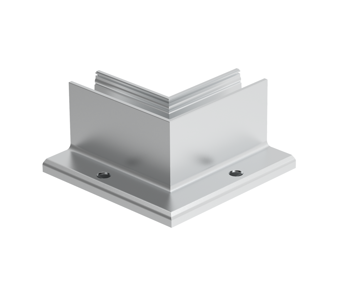 Inneneck Aluminium 90° Satin-ELOX Top-Montage fuer Glas 12-17-52 mm-89-11AL0006UNOSE90IN-A.4