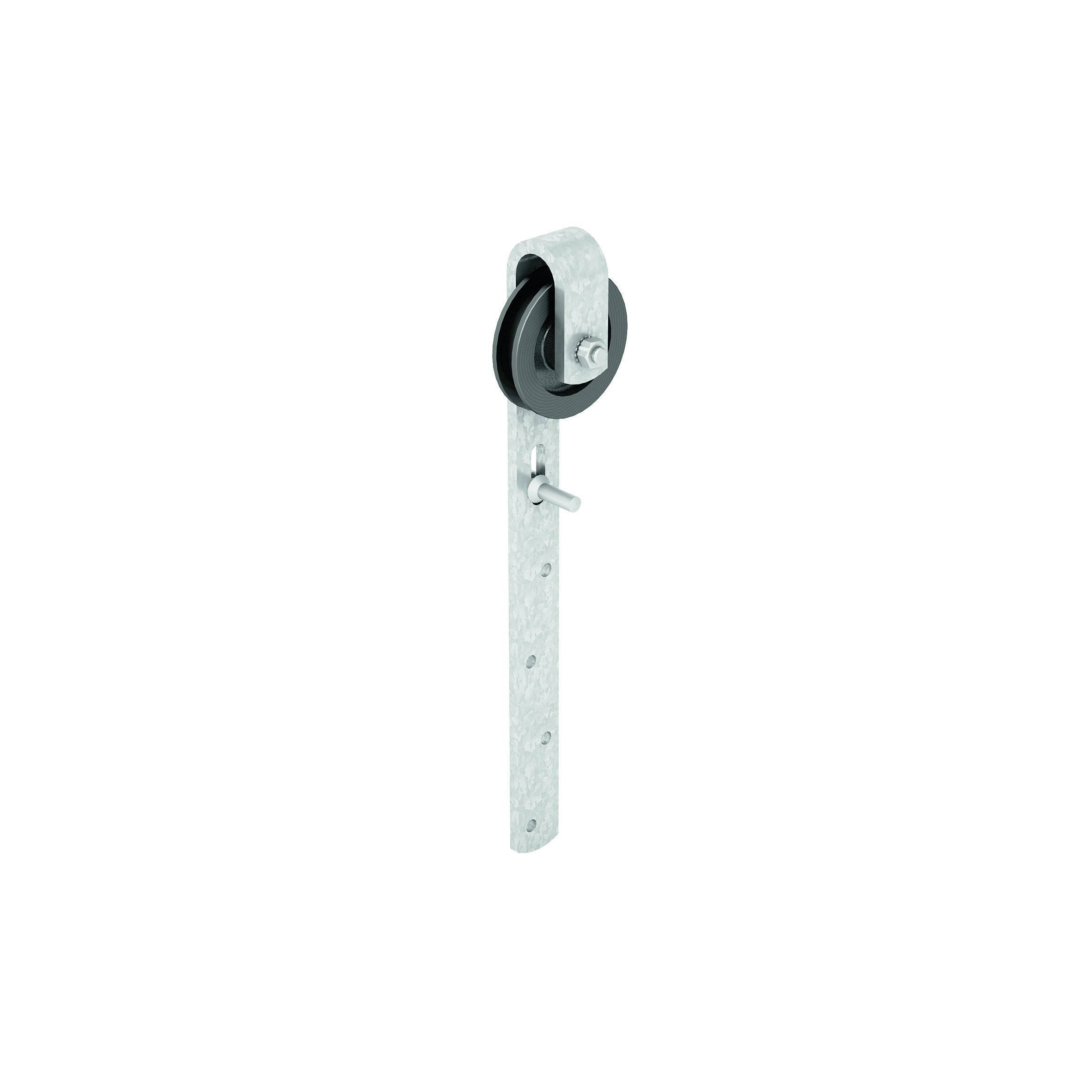 Rouleau de portail coulissant avec support galvanisé à chaud, rouleau- Ø 120 mm