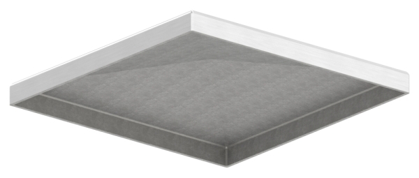 Capuchon de poteau pour tube carré : 120x120 mm | V2A