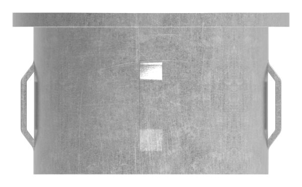 Stahlstopfen flach - mit M8 - fuer Rundrohr Ø 48-3x1-8-2-2 mm - Stahl S235JR- roh-30-2934.8