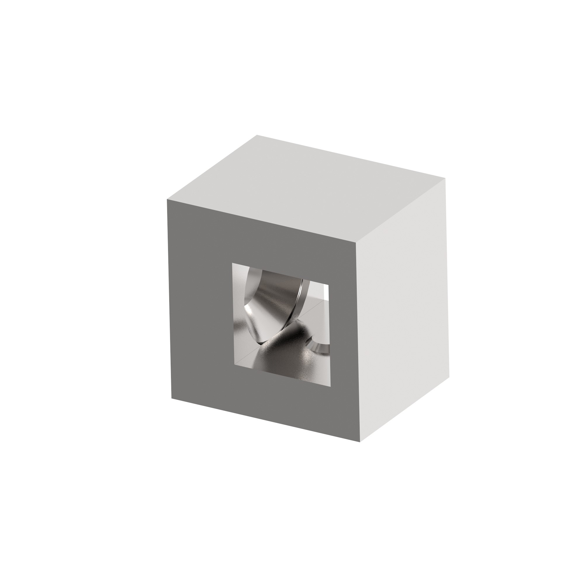 Querstabhalter Edelstahl AISI 304 fuer 10x10 Fuellung- Flachpfosten- geschliffen-89-11A4810000-A.4