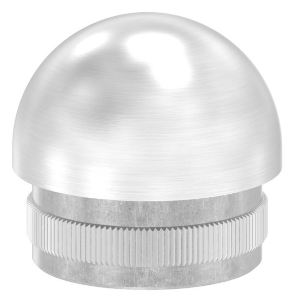 Rohrkappe V2A Edelstahl Ø 33-7 mm x 2-0 mm halbrund zum Einschlagen-11-5220.4