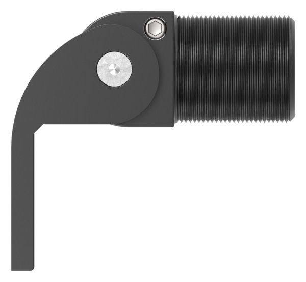 Charnière de porte 180° à fermeture automatique avec butée vissable