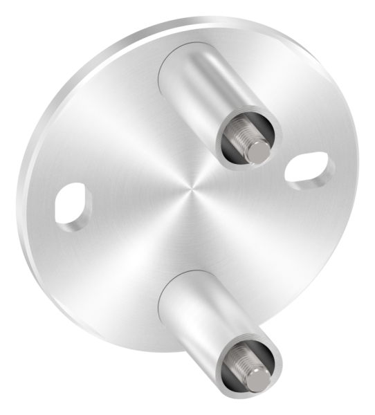 Wandbefestigung Ø 100 mm fuer Gelaenderpfosten Ø 42-4 mm - V2A-11-3057.4