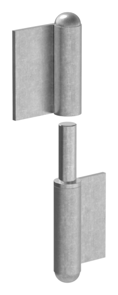 Anschweissband Stahl rechts fester Zapfen 2-teilig-88-11430.120R