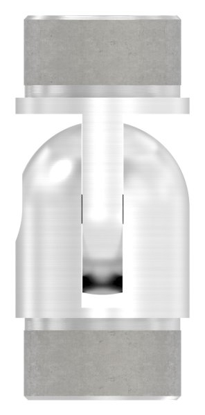 Pièce de jonction | pour collage | pour tube rond : Ø 42.4x2 mm | V2A