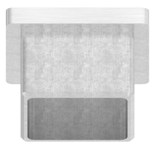 Capuchon d'insertion V4A pour collage pour tube 40x40x4,0 mm