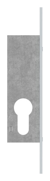 Serrure à pêne dormant à cadre tubulaire, distance d'encastrement 18 mm