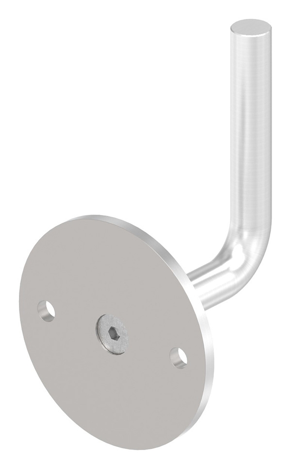 Handlaufhalter V2A Ronde 70x4 mm- Buegel 12 mm- Wandabstand 62 mm- zum Anschweissen-88-1150300-240.62