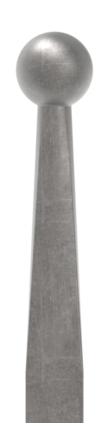 Zaunstab - Laenge- 1000 mm - Material 12x12 mm - Kugel Ø 16 mm - Stahl S235JR- roh-30-1236.8