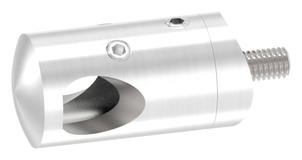 Querstabhalter V2A Edelstahl – 90° Aussenecke fuer Anschluss 42-4 mm passend fuer Rundstaebe 12 mm inkl- Maden- - Befestigungsschrauben-88-1150400-240A.AE