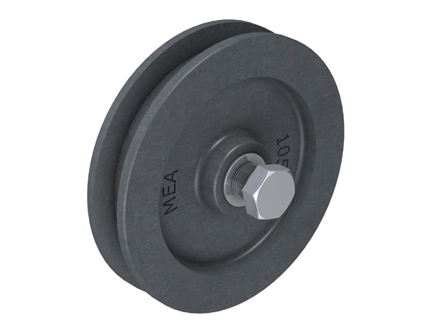 Rouleau de portail coulissant en vrac, rouleau- Ø 140 mm