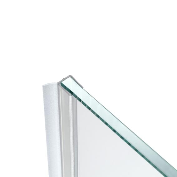 Klemmdichtung Kunststoff fuer Glas 6-8 mm mit Dichtlippe Schwarz-89-11GSBLACKDT38-A.4