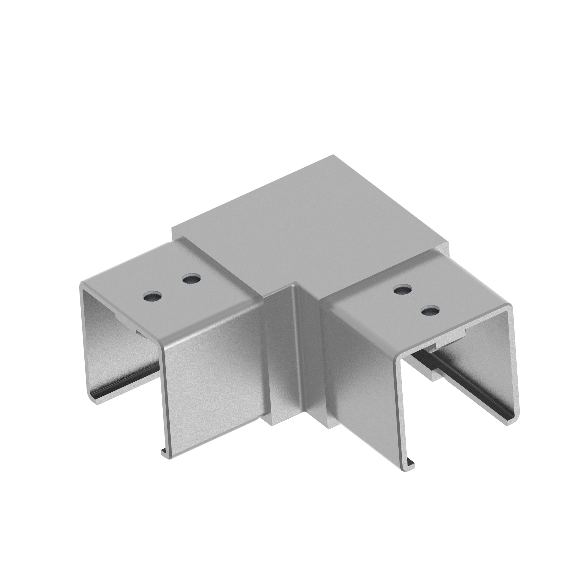 Handlauf-Eckwinkel Edelstahl AISI 304 fuer Nutrohr 40x40x1-5 mm 90° Glasgelaender-89-11A6313040-A.4