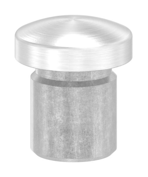 Bouchon légèrement bombé V2A matériau plein pour Ø 12,0x1,5 mm