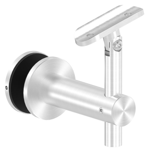 Handlaufhalter mit Gelenk fuer Glas und Halteplatte fuer Ø 42-4 mm V2A-11-2063.4