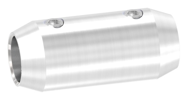Rundstabverbinder V2A fuer Ø 10 mm Stab- Ø 16 mm- L 36 mm- 2 Madenschrauben-11-1643-4.102