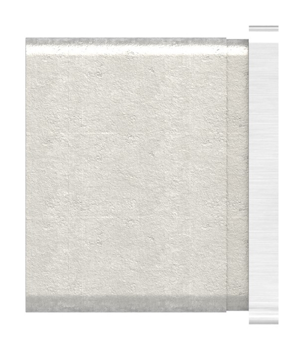 Endkappe - flache Ausfuehrung - fuer Rechteck-Nutrohr- 60x40x1-5 mm - V2A-12-2303.4