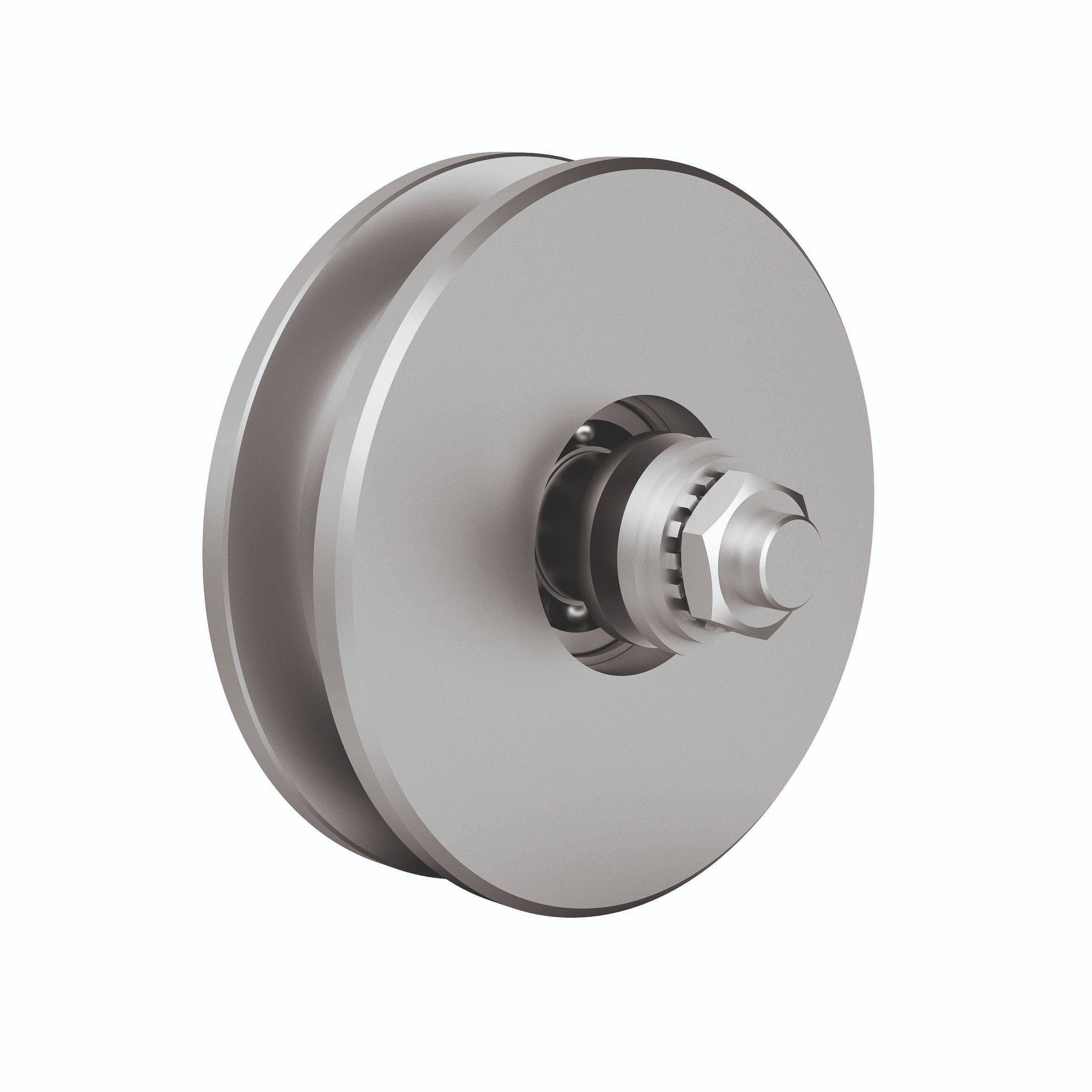 Stahlrolle unten Schiebetor MEA verzinkt Ø 140 mm 10337674-60-0204.7