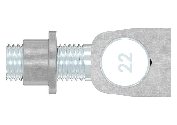 Charnière M22 | réglable | soudable | acier (brut) S235JR