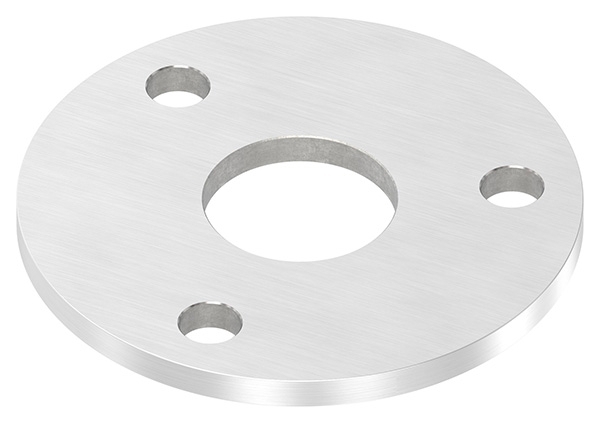 Ankerplatte Ø 100 x 6 mm mit Zentrierbohrung- Ø 34 mm V2A-11-2264.4