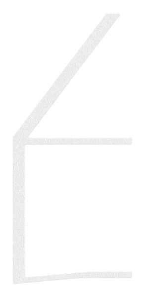 Regenrinne fuer Vordaecher- Glas 21-52mm- L=1800mm- E4-EV1-88-11VDE-RE-1800.21