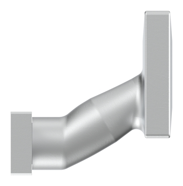 Poignée de porte en aluminium | forme : coudée | aluminium EV1