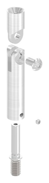 Goupille d'articulation Ø 14mm, longueur : 76mm, V2A
