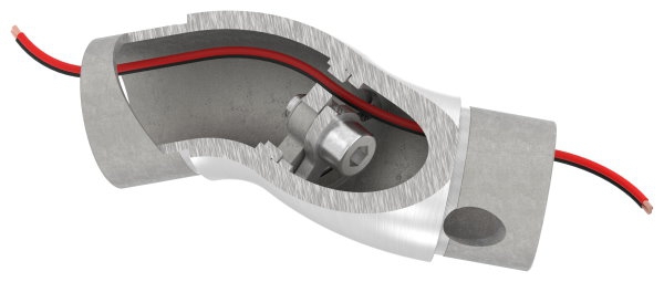 Coude de tuyau 90°, réglable, pour 42,4 x 2,0mm