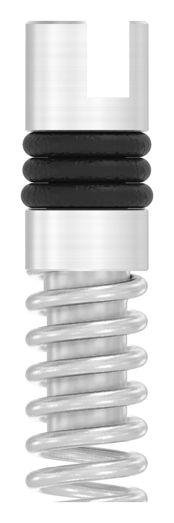 Porte-plaque à ressort, avec fente 3mm