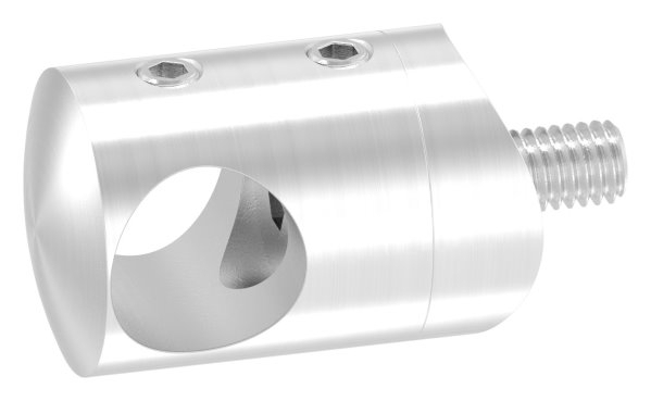 Support de barre transversale Ø 22 mm | connexion : 33,7 mm | avec trou : 14,2 mm | V2A