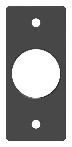 Montageplatte Aluminium eckig 45x100 mm mit 2 Bohrungen Ø 6-5 mm-88-11180-6026-05.S