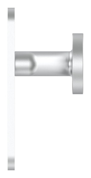 Alu-Tuerknopf - mit Alu-Kurzschild - Aluminium EV1-12-3055.6