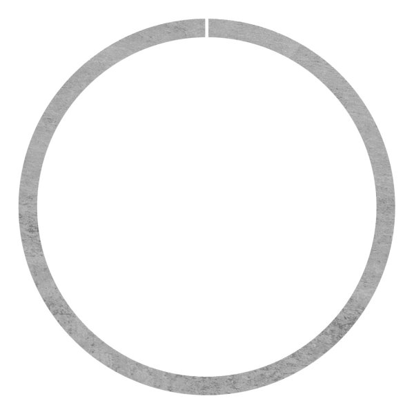 Anneau | Matériau : 12x6 mm | Ø extérieur 120 mm | Acier S235JR, brut