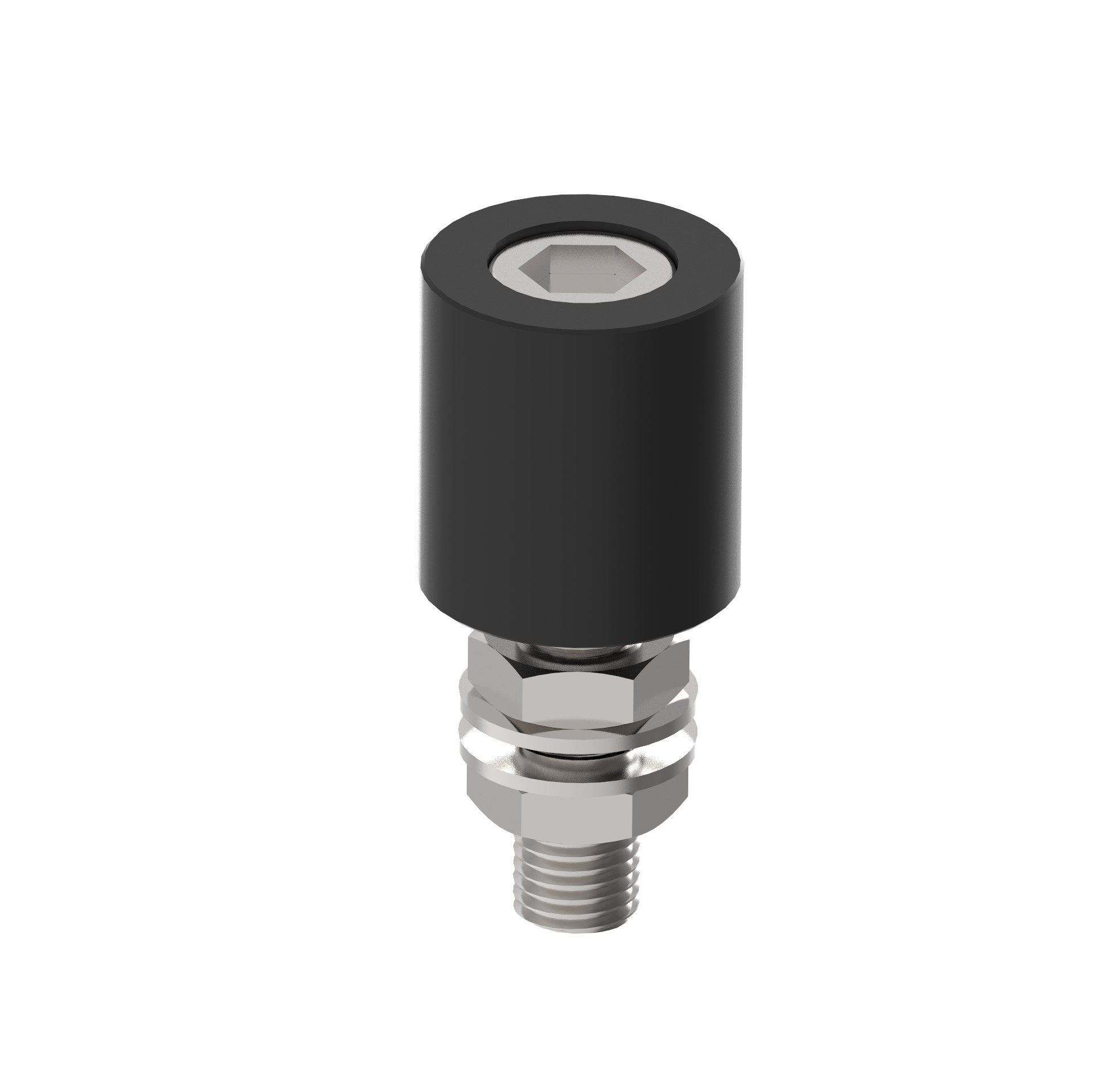 Fuehrungsrolle Nylon schwarz Ø 41 mm Stahl verzinkt Gewinde M16-89-11H0442B-A.4