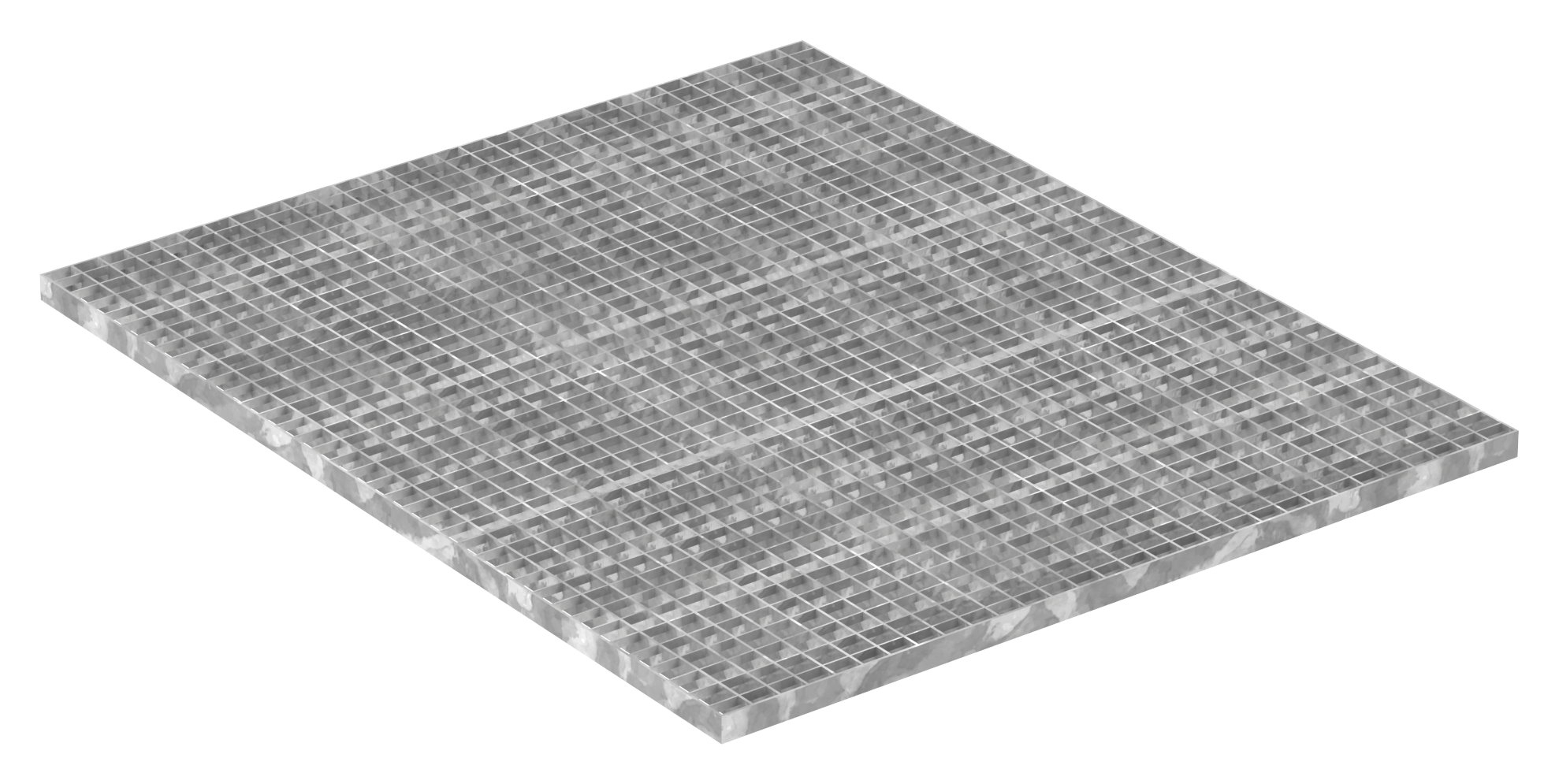caillebotis industriel | dimensions : 1200x1000 mm ; 30/30 mm ; 30/3 mm | S235JR (St37-2), galvanisé à chaud en bain complet