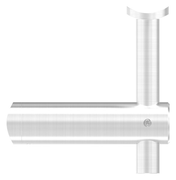 Support de main courante réglable en hauteur et plaque de maintien pour Ø 42,4 mm V2A