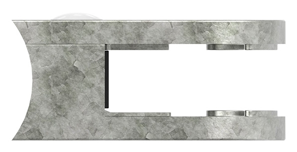 Glasklemme 63x45x30 mm AbZ fuer Anschluss Ø 48-3 mm Zink-10-2448ABZ.3
