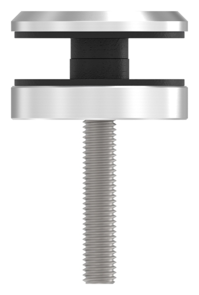 Glaspunkthalter Ø 50 mm- V4A- Anschluss- Flach- Klemmbereich bis 21-52 mm- mit AbP-88-1160195-V4A.S