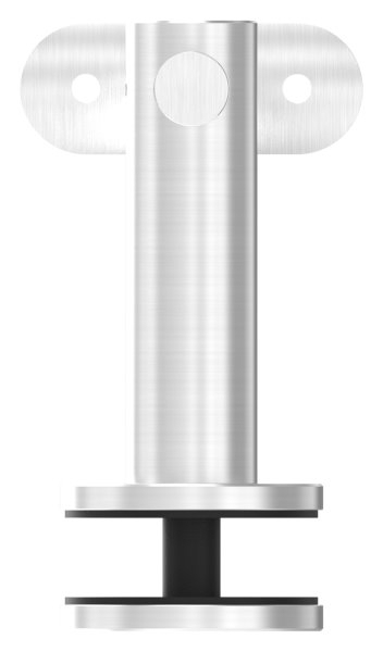 Handlaufhalter Glas V2A Rohr 42-4 mm Wandabstand 82 mm mit Halteplatte-11-2061.4