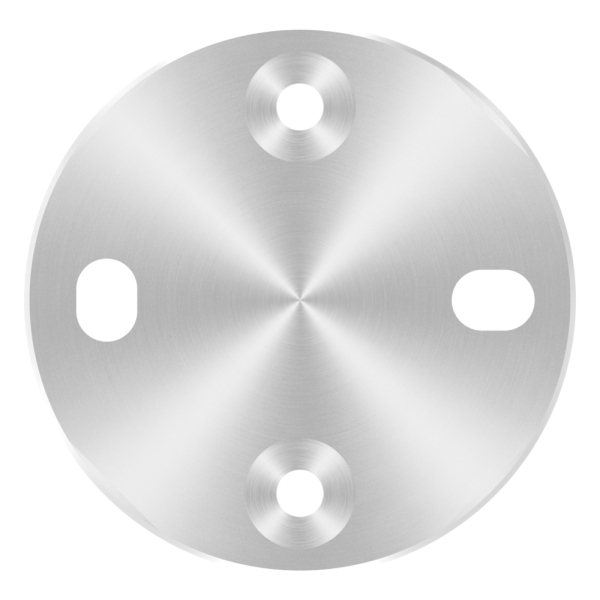 Ankerplatte Edelstahl V2A Ø 100 x 6 mm fuer Distanzhuelse geschliffen Korn 240-88-1150132-240.PL