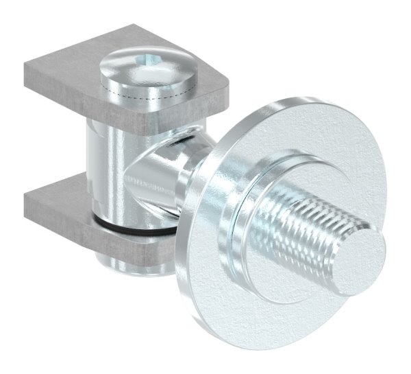 Charnière M18 | réglable | soudable | acier (brut) S235JR