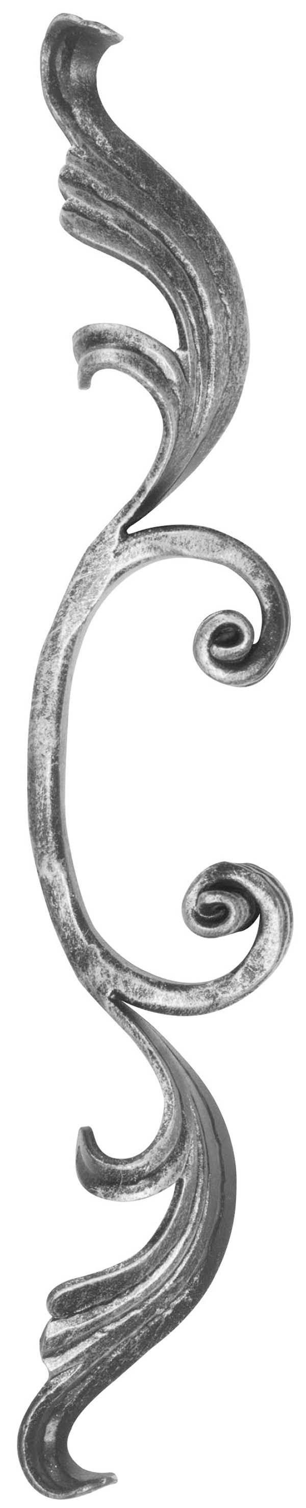 Maître baroque | Dimensions : 90x340 mm | Matériau : 16x8 mm | Acier S235JR, brut