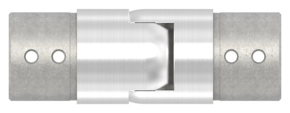 Connecteur flexible | vers le bas 25-55° | pour tube rainuré Ø 42.4 mm | V2A