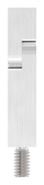 Axe d'articulation de 14x14mm, longueur : 68mm, V2A