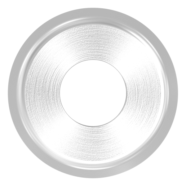 Pièce de compensation pour tube 33,7mm, Ø 18mm, avec trou 7mm, V2A