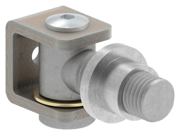 Charnière de portail M20 | réglable | soudable | acier (brut) S235JR
