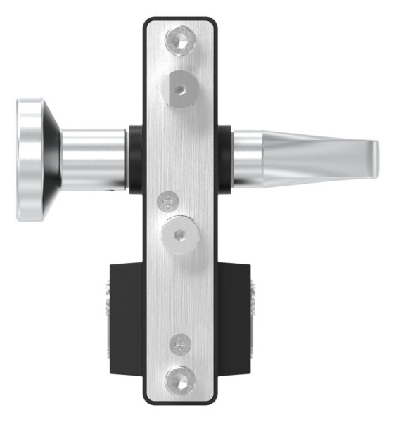 Gittertorschloss GTS 2 mit Anti-Panik-Funktion fuer Rohrstaerke 40-60mm- schwarz-88-1156702-ALU.9005