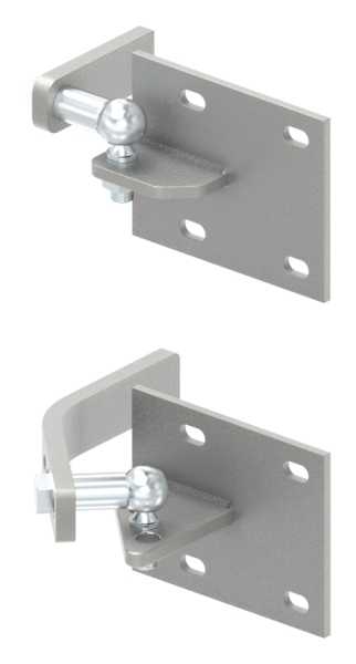 Ferrure de levage de la porte f. Fixation au poteau de maçonnerie