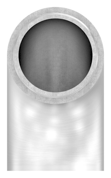Embout 90° plat, pour tube rond Ø 33.7x2.0 mm V2A